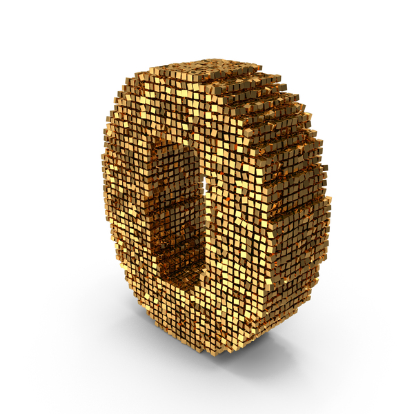 Voxels: Golden Voxel Number 0 PNG & PSD Images Voxels: Golden Voxel Number 0 PNG & PSD Images