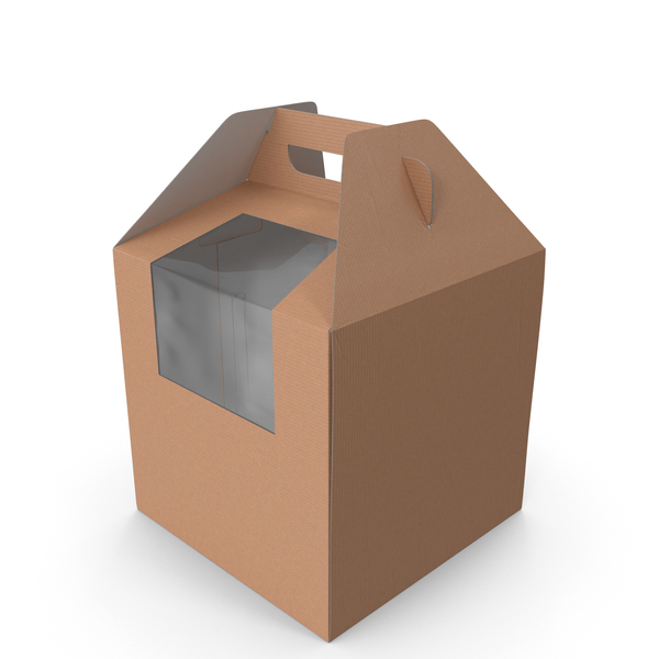 W Packaging Tall Cake Box Kraft with Window PNG & PSD Images W Packaging Tall Cake Box Kraft with Window PNG & PSD Images