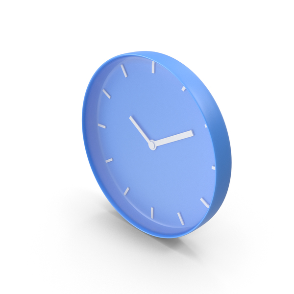 Wall Clock Blue PNG & PSD Images