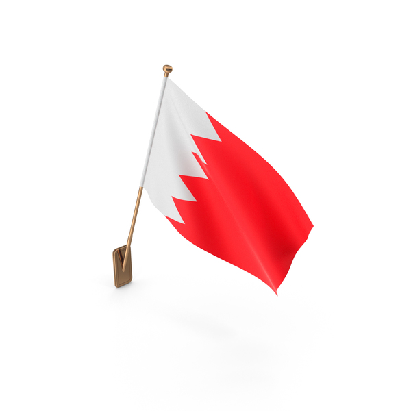 Wall Flag of Bahrain PNG & PSD Images