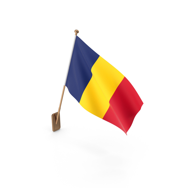 Wall Flag of Chad PNG & PSD Images