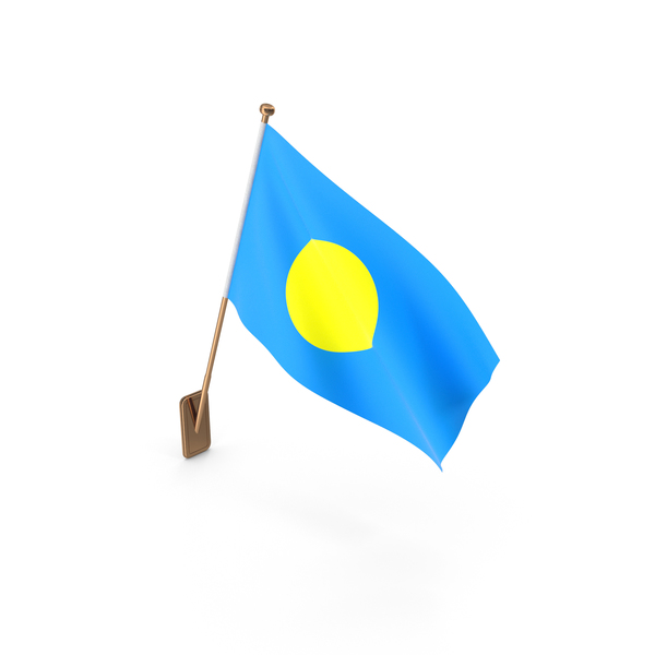 Wall Flag of Palau PNG & PSD Images