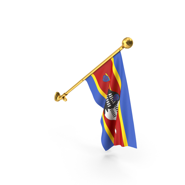 Wall Hanging Flag Eswatini PNG & PSD Images