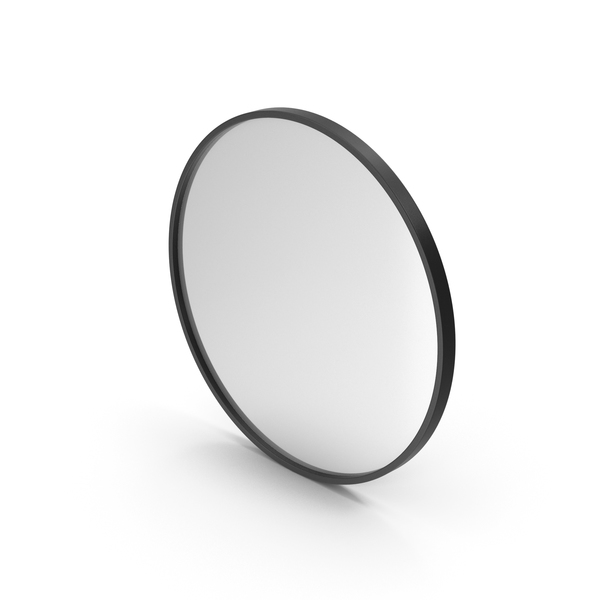 Wall Ring Mirror Black PNG & PSD Images