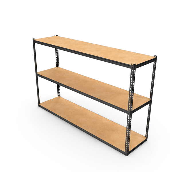 Rack: Wall Shelves Type 01 Size 02 Clean PNG & PSD Images