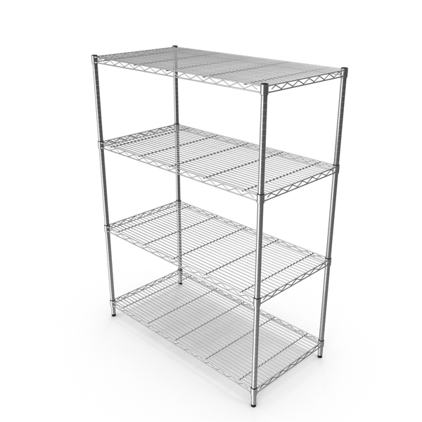 Rack: Wall Shelves Type 02 Size 01 Clean PNG & PSD Images