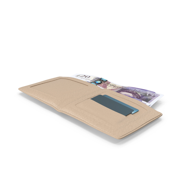 Pound Note: Wallet Cream Open Bill England 20 Pounds Money PNG & PSD Images