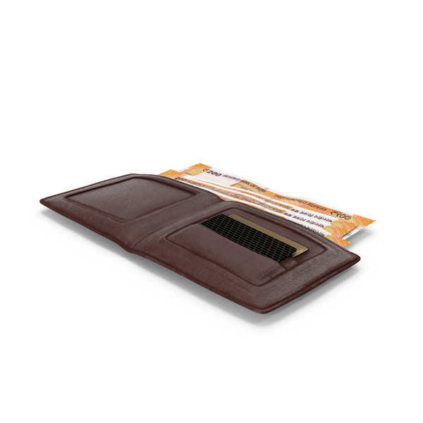 Wallet Open Currency Bill Indian 200 Rupees Money PNG & PSD Images