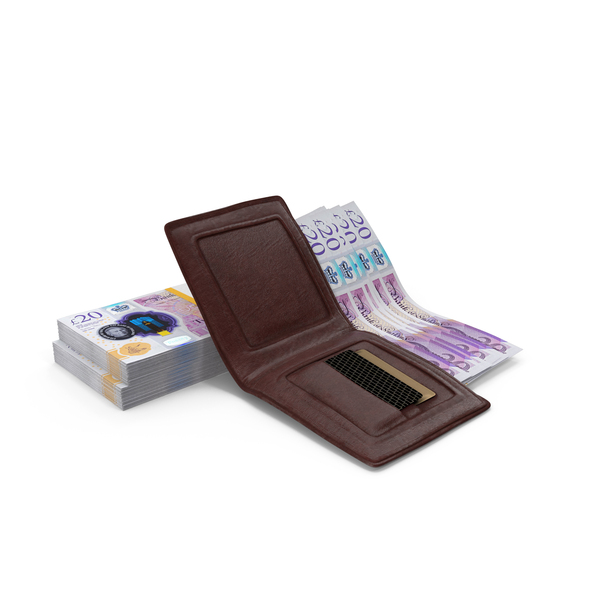 Note: Wallet Open England 20 Pound Money Bill Ground PNG & PSD Images