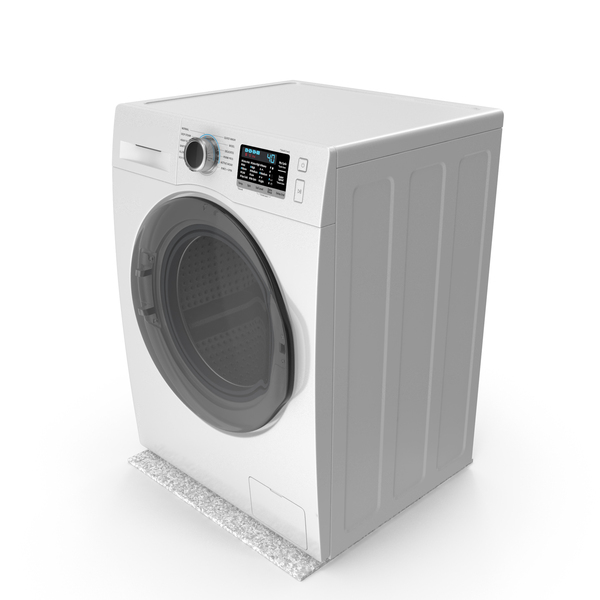 Doorstop: Washing Machine with an Anti-Vibration Pad PNG & PSD Images Doorstop: Washing Machine with an Anti-Vibration Pad PNG & PSD Images