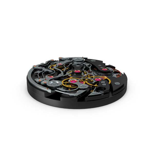 Clock: Watch Mechanism Black PNG & PSD Images Clock: Watch Mechanism Black PNG & PSD Images