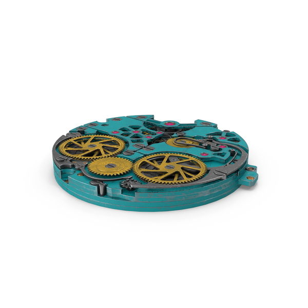 Clock: Watch Mechanism Blue Scratched PNG & PSD Images Clock: Watch Mechanism Blue Scratched PNG & PSD Images