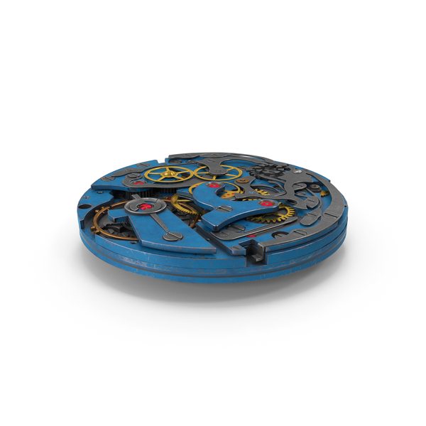 Clock: Watch Mechanism Blue Scratched PNG & PSD Images Clock: Watch Mechanism Blue Scratched PNG & PSD Images
