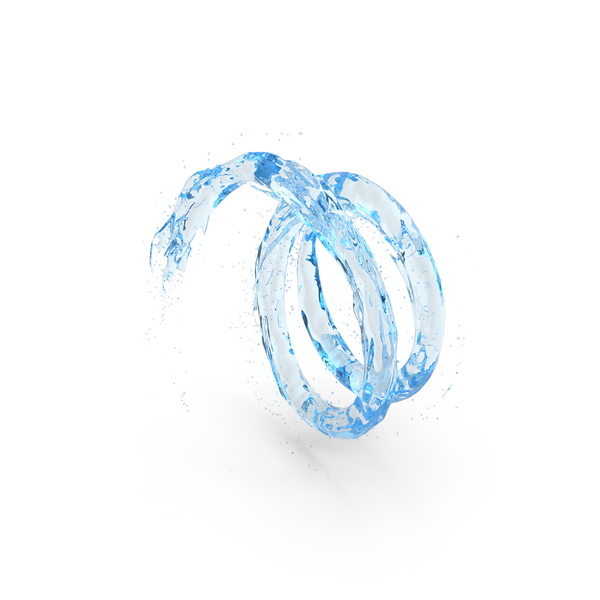 Drop: Water Blue Vortex Tunnel PNG & PSD Images