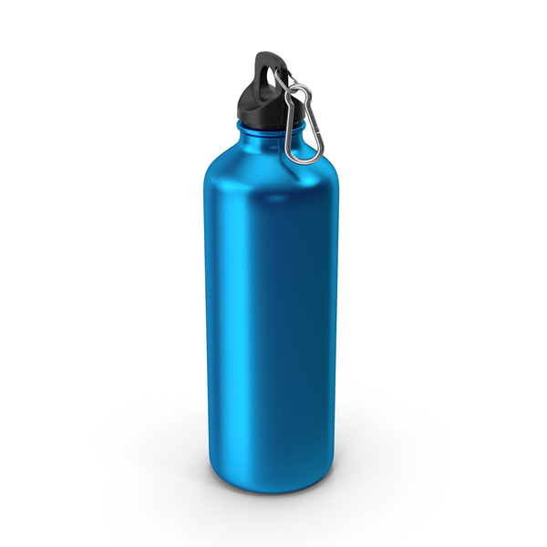Water Bottle Blue Metal PNG & PSD Images