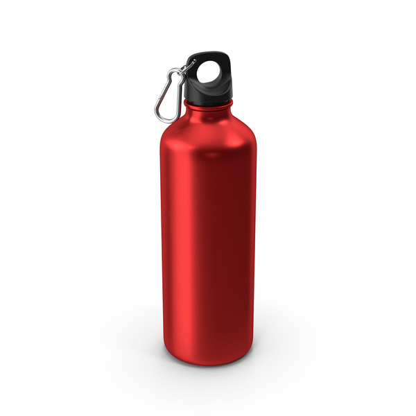 Water Bottle Red Metal PNG & PSD Images