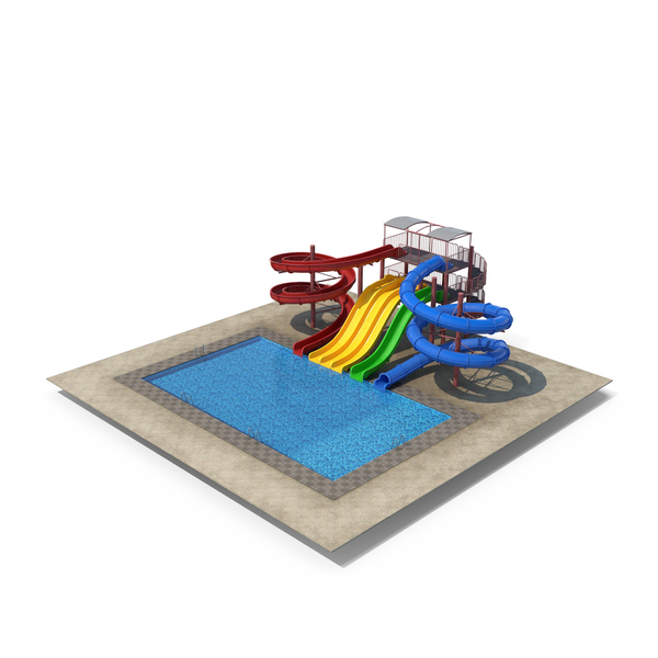 Water Slide With Pool PNG & PSD Images Water Slide With Pool PNG & PSD Images
