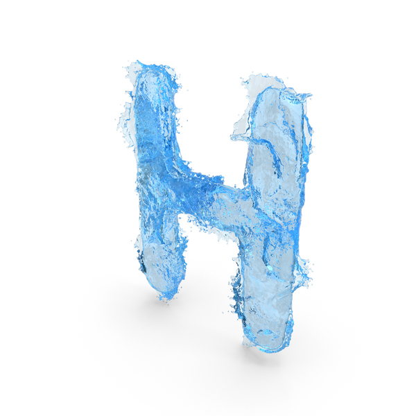 Symbols: Water Splash Capital Letter H PNG & PSD Images