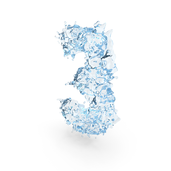 Water Splash Number 3 PNG & PSD Images Water Splash Number 3 PNG & PSD Images