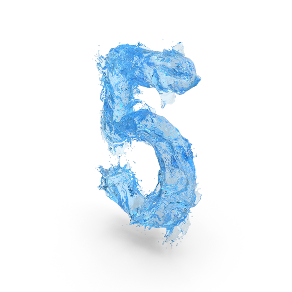 Water Splash Number 5 PNG & PSD Images Water Splash Number 5 PNG & PSD Images