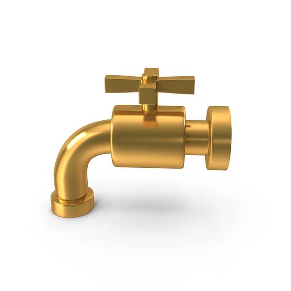Faucet: Water Tap Icon Gold PNG & PSD Images Faucet: Water Tap Icon Gold PNG & PSD Images