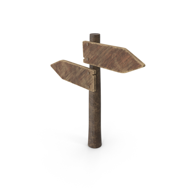 Street: Way Sign Directional Two Opposite Boards PNG & PSD Images