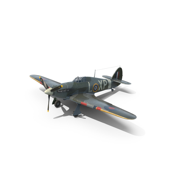 Fighter Propeller Plane: Weahtered Hawker Hurricane PNG & PSD Images Fighter Propeller Plane: Weahtered Hawker Hurricane PNG & PSD Images