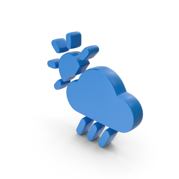 Meteorology Symbols: Weather Clouds With Sun Symbol PNG & PSD Images