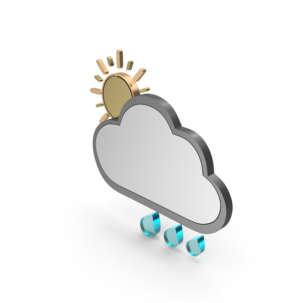 Meteorology Symbols: Weather Icon Partly Cloudy With Rain PNG & PSD Images Meteorology Symbols: Weather Icon Partly Cloudy With Rain PNG & PSD Images