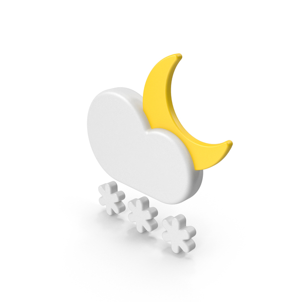 Meteorology Symbols: Weather Icon Snowfall Night PNG & PSD Images Meteorology Symbols: Weather Icon Snowfall Night PNG & PSD Images