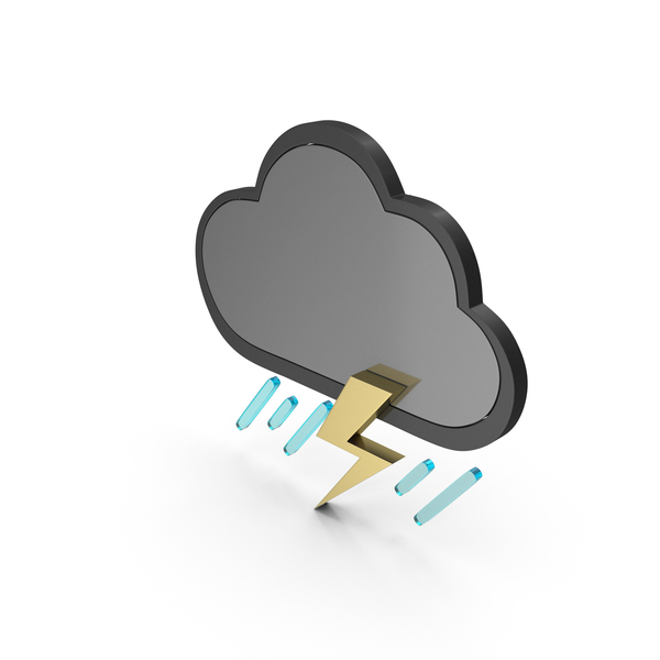 Meteorology Symbols: Weather Icon Thunder Showers PNG & PSD Images Meteorology Symbols: Weather Icon Thunder Showers PNG & PSD Images