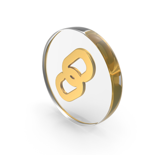 Logo: Web Link Gold Glass PNG & PSD Images