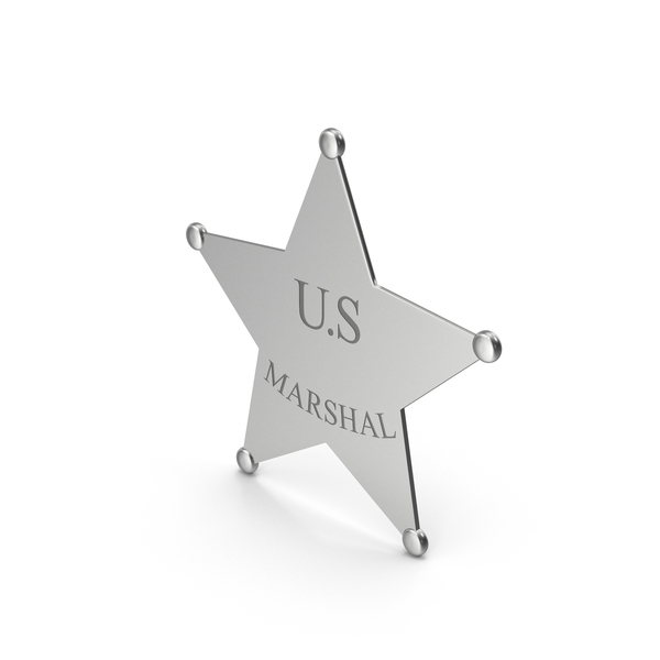 Police: Western U.S Marshal Badge PNG & PSD Images