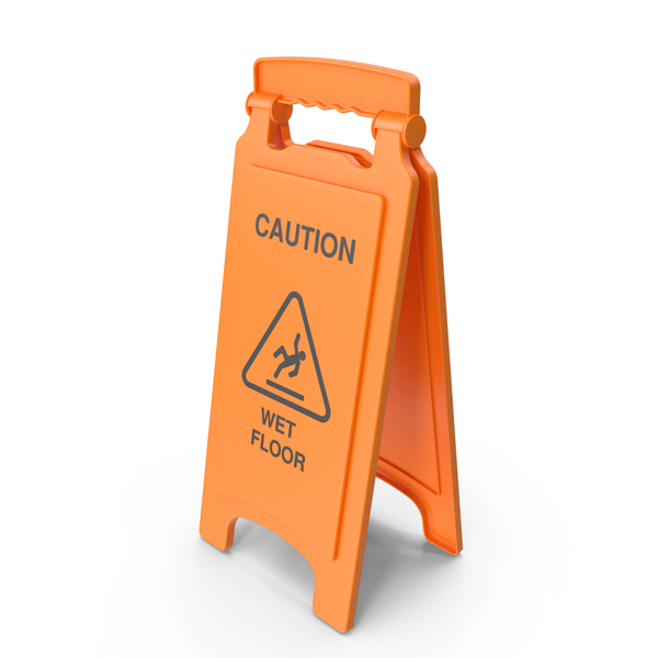 Wet Floor Safety Sign PNG & PSD Images