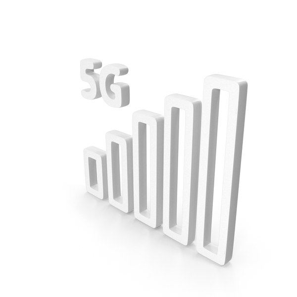 Symbols: White 5G Mobile Signal Icon PNG & PSD Images