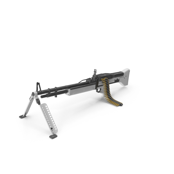 Gunblade: White And Black Light Machine Gun PNG & PSD Images Gunblade: White And Black Light Machine Gun PNG & PSD Images