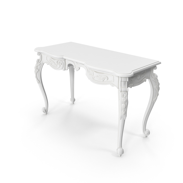 White Baroque Vanity PNG & PSD Images White Baroque Vanity PNG & PSD Images