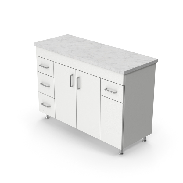 White Bathroom Cabinet PNG & PSD Images