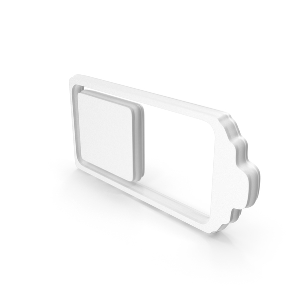 Symbols: White Battery 50 Percent Symbol PNG & PSD Images Symbols: White Battery 50 Percent Symbol PNG & PSD Images