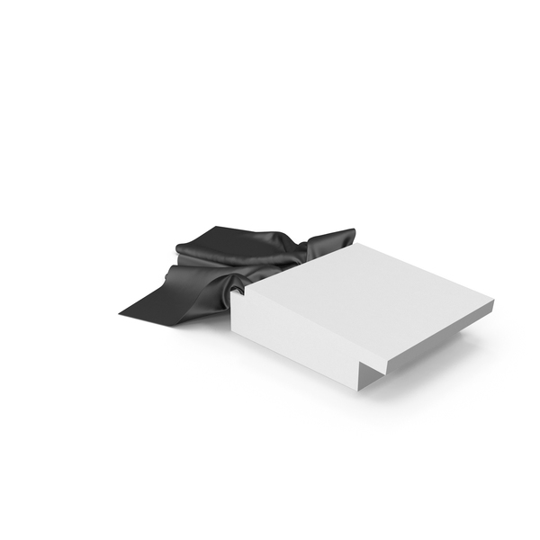 White Box with Black Silk Scarf PNG & PSD Images White Box with Black Silk Scarf PNG & PSD Images