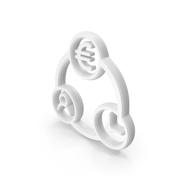Symbols: White Businessman Linked To Euro Money And Time Symbol PNG & PSD Images