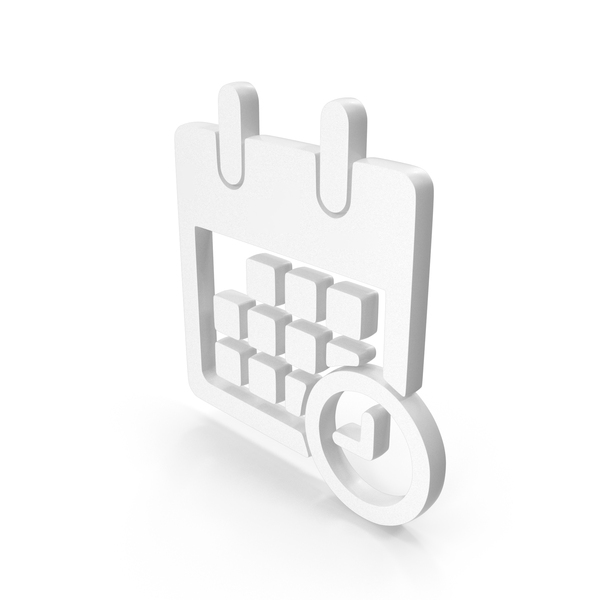 Symbols: White Calendar Icon PNG & PSD Images