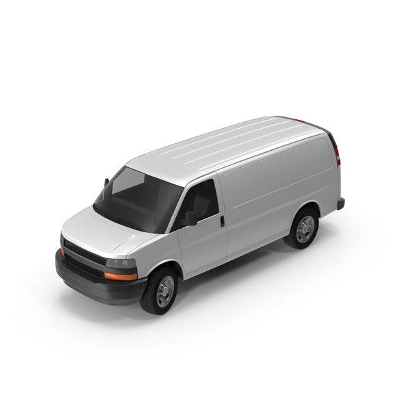 White Cargo Van PNG & PSD Images