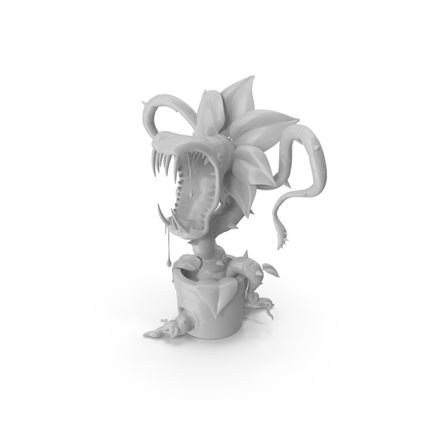 Monster: White Carnivorous Plant PNG & PSD Images Monster: White Carnivorous Plant PNG & PSD Images