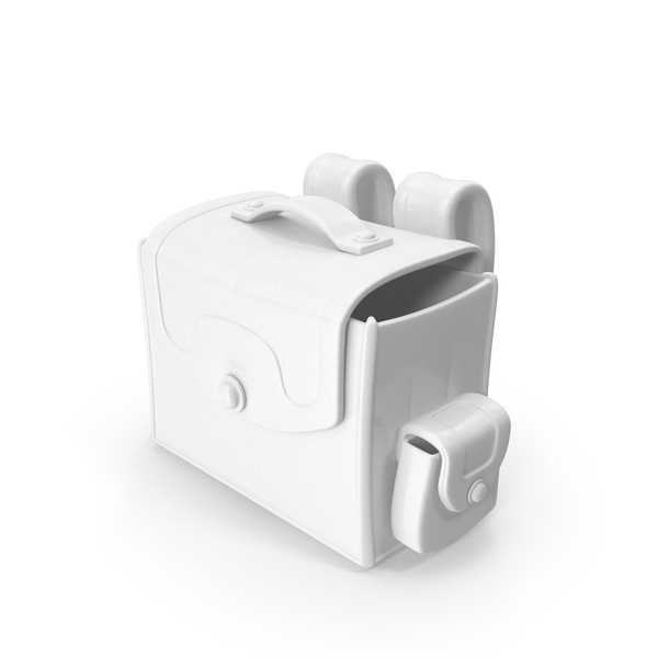 White Cartoon Bag With Side Pouch PNG & PSD Images