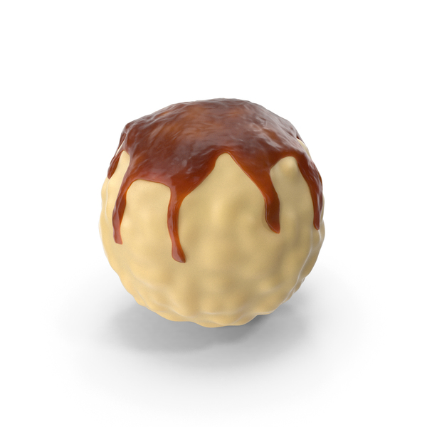 White Chocolate Ball with Caramel Glaze PNG & PSD Images White Chocolate Ball with Caramel Glaze PNG & PSD Images