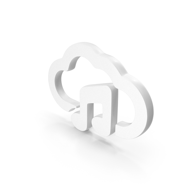 Symbols: White Cloud Music Icon PNG & PSD Images