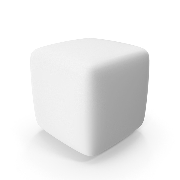 Symbols: White Cube Shape PNG & PSD Images