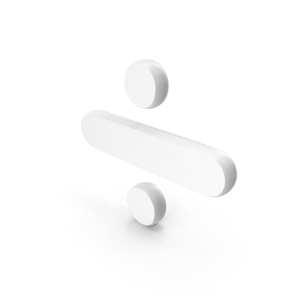 Symbols: White Division Symbol PNG & PSD Images