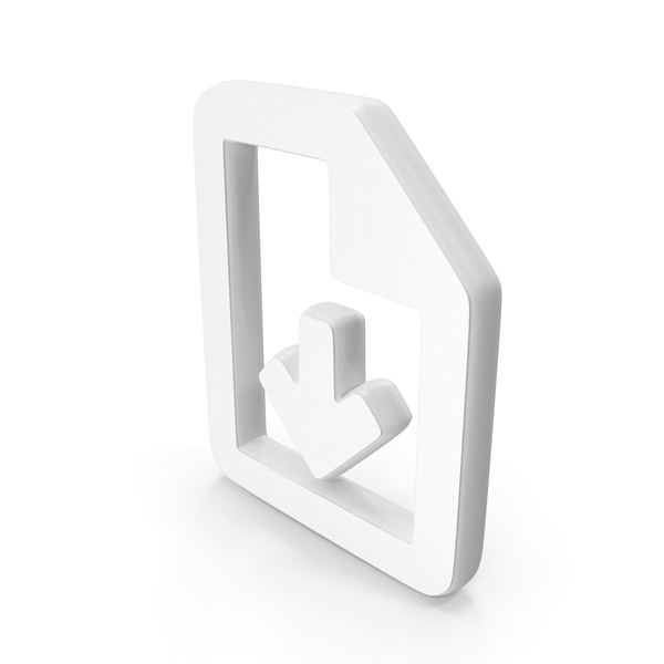 White Download File Symbol PNG Images & PSDs for Download | PixelSquid ...